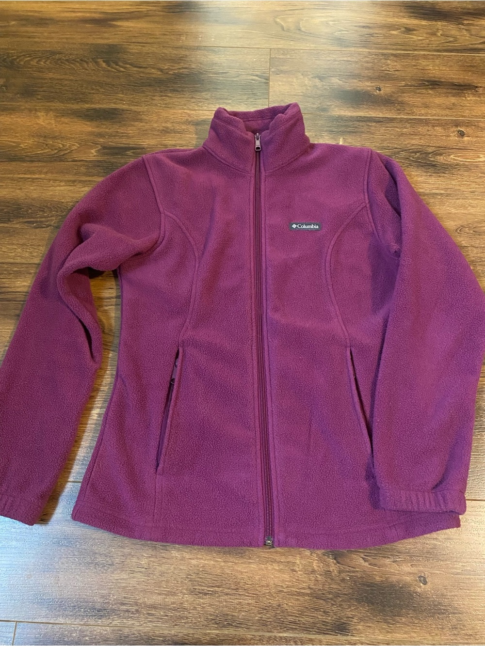 Columbia fleece zip up size medium fuchsia